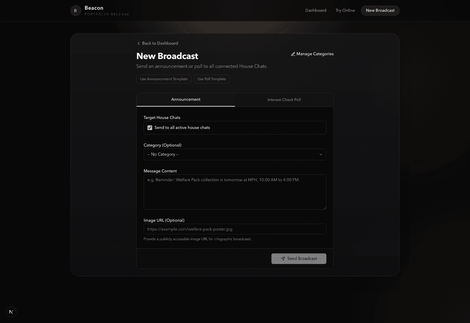 Beacon compose workflow